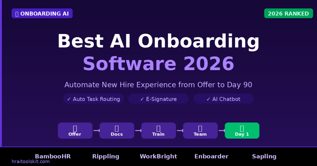 Best AI Onboarding Software 2026: Automate New Hire Experience from Offer to Day 90