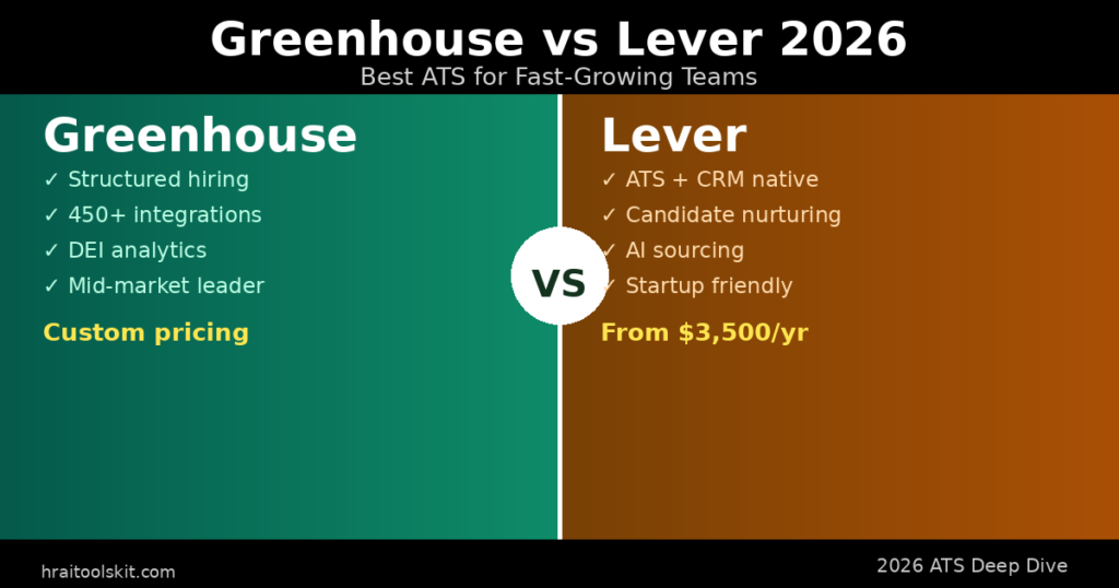 Greenhouse vs Lever 2026: Best ATS for Fast-Growing Teams (Full Comparison)